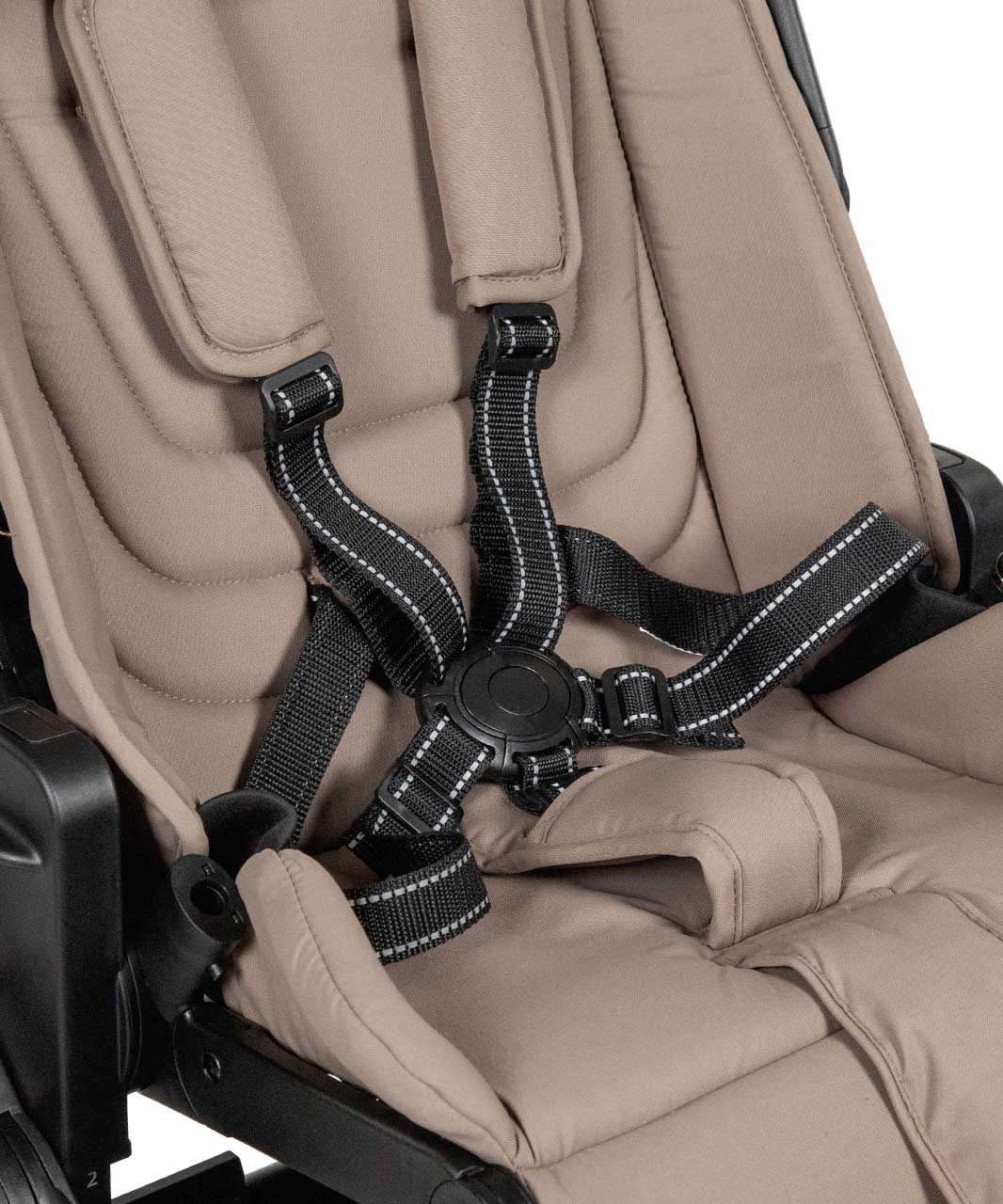 Універсальна коляска Epica 3 в 1 2025 прогулянковий модуль обладнаний п'ятиточковою системою ременів безпеки